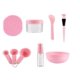 thumbnail image 2 of Cuenco para mezclar, brocha, cuchara, botella rociadora y recipiente para crema de color rosa: kit completo de mascarillas faciales Beauty Self-Care Essentials, 2 of 7