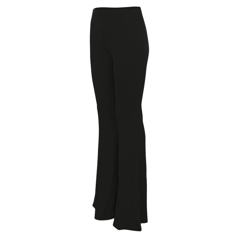 パンツ NO CROSSING black sheen flare pants M Ierhent No Boundaries Flare Leggings Flare Leggings, Crossover