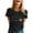 Black, variant on Summer Tops for Women Short Sleeve O-Neck Printed T-Shirt Spring and Summer Style