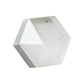thumbnail image 4 of Maceta moderna de pared para flores, contenedor decorativo para plantas. Blanco 35cm, 4 of 9