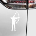 thumbnail image 3 of Magnets in Motion Archery Recurve Bow Men's Car Magnet White, 3 of 4
