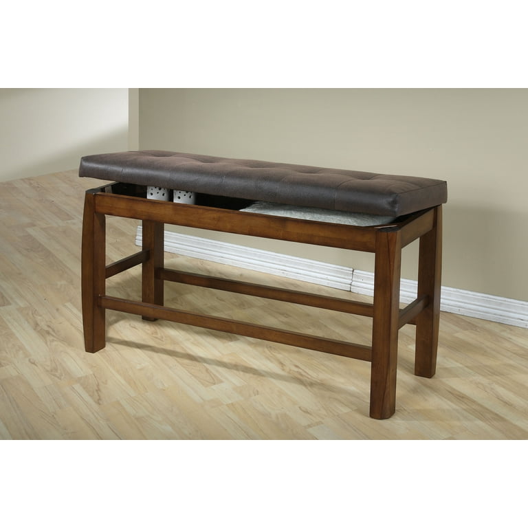 Counter height bench with storage sale