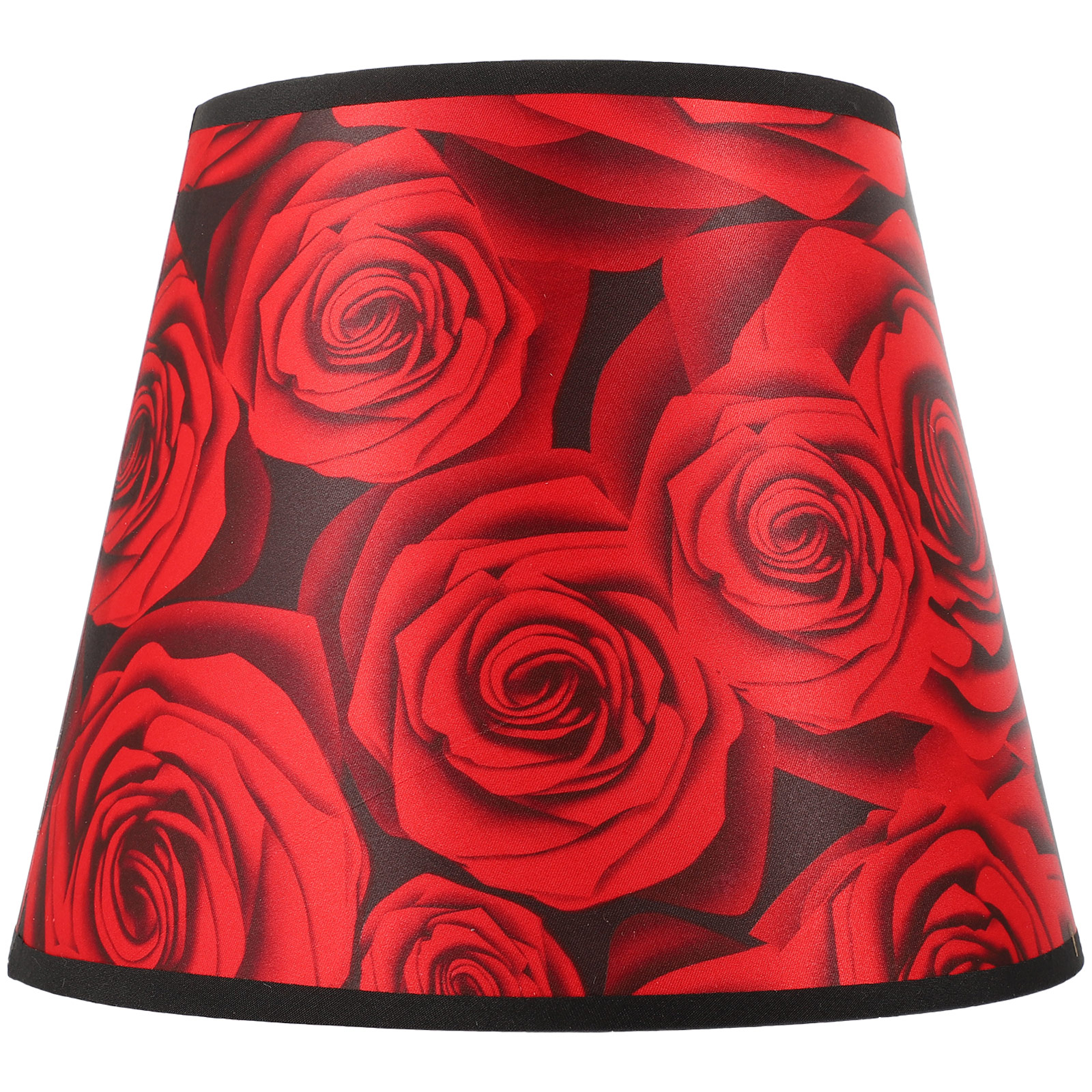 Rose Printed Fabric Lamp Shade Cone Barrel Lamp Shade E27 Lampshade for