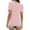 Rose, variante sur JIRNDf Chemises pour Femmes Hauts Tendance d'Été Mode à Volants Manches Courtes Encolure Carrée Blouse Rayée pour Femmes Tunique Décontractée Hauts Rose TTG
