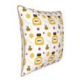 thumbnail image 2 of KLL Bees and Flowers Decorative Throw Pillow Covers Velvet Soft for Couch Sofa Bedroom Living Room Outdoor - 20"x20", 2 of 8