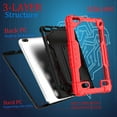 thumbnail image 6 of FIEWESEY Cover Case for Sunshine T1 Elite/Foxx T8/Qlink Scepter 8/Sky Pad 8/NUU Tab 8/Sky Devices Elite OctaX/Sky Devices Elite T8 Plus/Xmobile X8/Sky Devices (Red/Black), 6 of 7