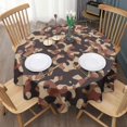 thumbnail image 3 of Camouflage Round Tablecloth 70x70in(178x178cm) – Waterproof Polyester Table Cover with Full Print Design, Wrinkle Resistant & Washable for Kitchen Dining Party Decor, 3 of 6