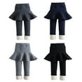 thumbnail image 7 of BULLPIANO 1-10T Girls Footless Leggings with Tutu Skirt Fleece Lined Leggings Tights Stretchy Pantskirt, 7 of 7