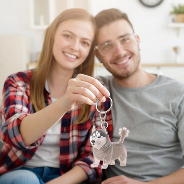Llavero conmemorativo para perros | Charm de resina transparente para recuerdo de pelo de mascota | Accesorio coleccionable Pet Lover | Llavero Conmemorativo Ligero de 2 Pulgadas | Regalo sincero