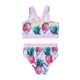 thumbnail image 2 of Honeeladyy - Rebajas de verano - Traje de baño de dos piezas para playa, bikini y pantalones cortos para niños y niñas, 2 of 8