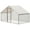 9.8ft x 6.5ft x 6.5ft, variant on Large Metal Chicken Coop for 6 to 10 Chickens, Chicken Pens Outdoor with Top for Chicks, Ducks, Rabbits, 13.1'Lx9.8'Wx6.6'H Peaked Roof Walk-in Poultry Cage with Waterproof Cover for Yard, Farm