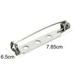 thumbnail image 5 of SPRING PARK 100Pcs Practical Alloy Brooch Bar Backs Safety Pins with Holes for Jewellery Findings, 5 of 7