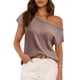 thumbnail image 1 of Jersey Saodimallsu para mujer con hombros descubiertos, marrón, 1 of 6