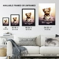 thumbnail image 3 of Tea Cup Yorkshire Terrier Lovers Gift Watercolour Pet Portrait Painting Artwork Art Print Framed Poster Wall Decor 12x16 inch, 3 of 5
