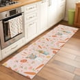 thumbnail image 2 of Runner Rug 2'x6', Spring Easter Washable Non-Slip Hallway Runner Rugs, Bunny Carrots Eggs Floral Botanical Pink Bedside Rugs Floor Mats Carpet Runners for Kitchen Bathroom Laundry Room, 2 of 8