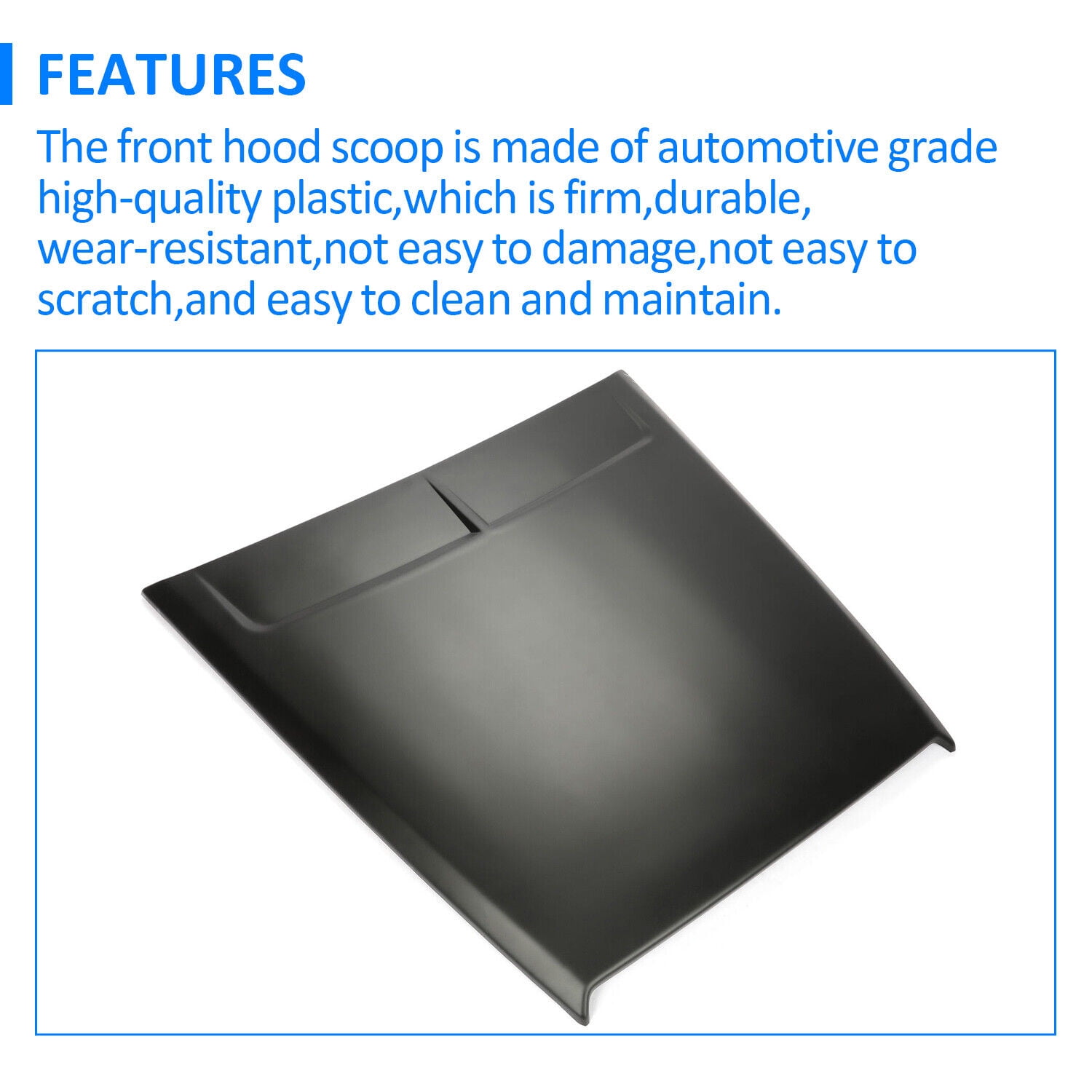 Kojem Front Painted Air Vent Hood Scoop for 2015 2016 2017 2018 2019 2020 Ford F150 Replaces VJL3Z-16C630-A
