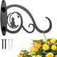 thumbnail image 4 of Cuelgue comederos para pájaros, campanillas de viento y linternas con este elegante gancho de metal para macetas de pared, 4 of 8