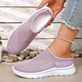 thumbnail image 3 of Rokment Womens Orthopedic Clogs Backless Walking Slides Sandals Lightweight Comfortable Mesh Athletic Nursing Driving Arch Support Mules Slip on Casual Sneakers Summer Fall Light Purple Size 8, 3 of 5