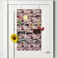 thumbnail image 2 of Floral Hanging Pocket Organizer, Watercolor Image of Wild Meadow Flowers in Repetitive Pattern, Printed Polyester Storage Bag with Pockets, 21" x 31", Pale Eggshell Multicolor, 2 of 2
