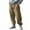 Khaki, variant on JIA JIA SHUANG Mens Casual Sweatpants Drawstring Elastic Waist Loose Fit Cinch Bottoms Trousers Athletic Pants with Pockets for Workout Running