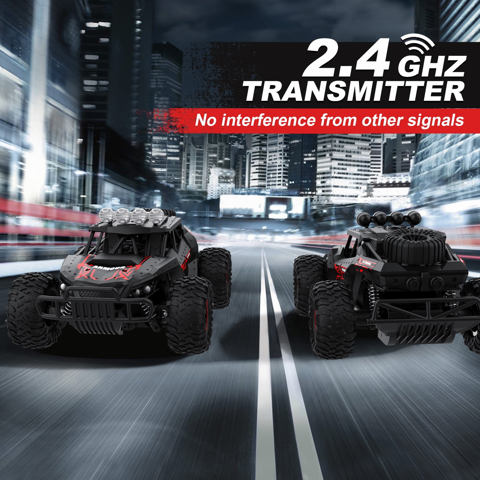 Tech RC 2WD 1:16 Remote Control Car All Terrain Off-Road RC Truck 2.4Ghz Monster Truck