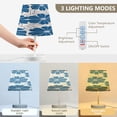 thumbnail image 4 of Blue Flowers with Petals Desk Lamp LED Table Nightstand Lamps with 3 Color Temperatures for Home Bedroom Living Room Decor 6x11, 4 of 8