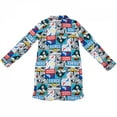 thumbnail image 3 of DC Comics Wonder Woman Comic Panel Print Girls Button-Up Pajama Shirt-Size 8, 3 of 3