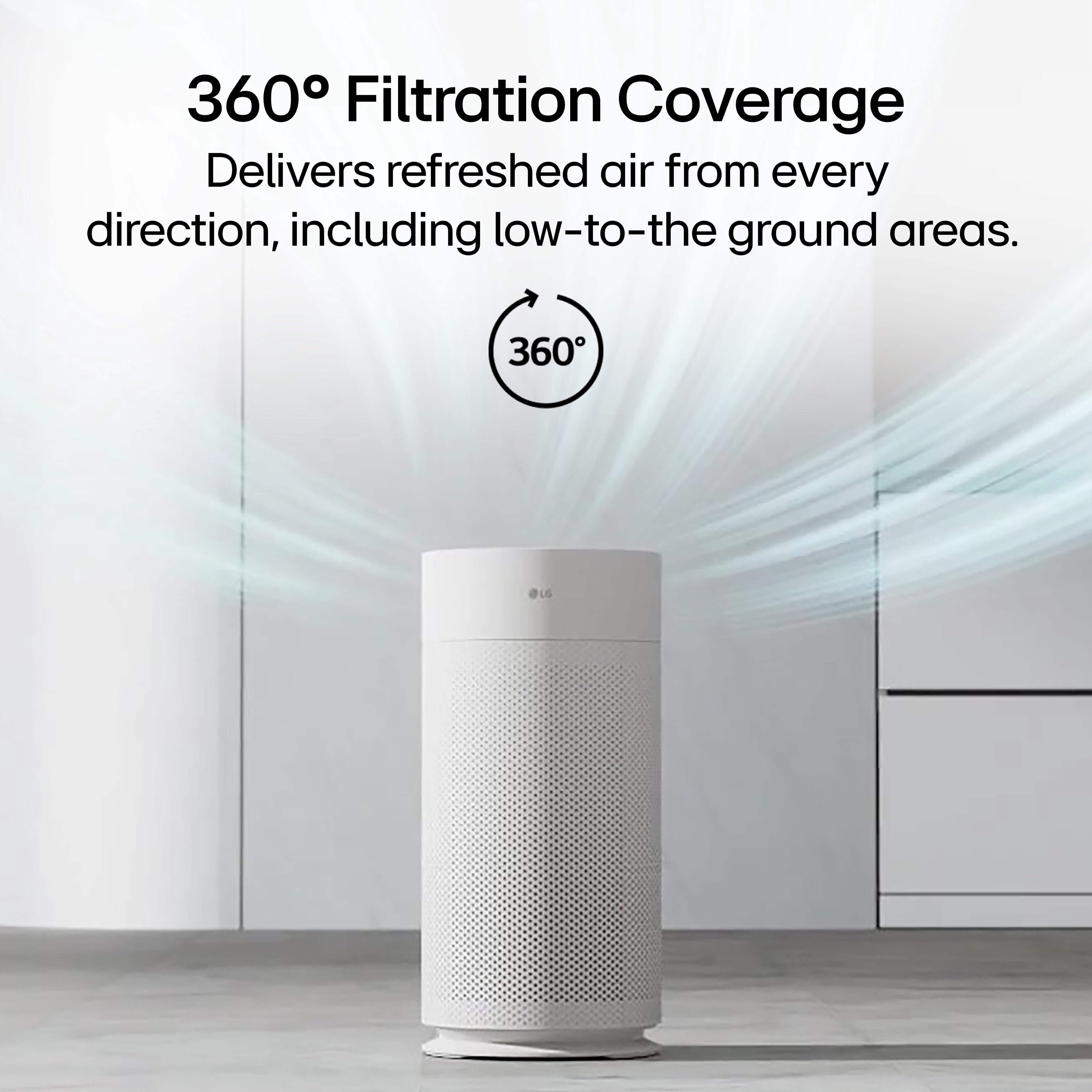 LG PuriCare™ AeroHit True HEPA Up to 1000 Sq Ft Smart Air Purifier with Wi-Fi & Air Quality Monitor