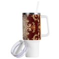 thumbnail image 2 of Pattern Tradditional Tribal 40 oz Tumbler with Handle Insulated&nbsp;Travel Mug&nbsp;Lid Straw Leak Proof Steel Vacuum Water Bottles Glasses Fits in Car Cup Holder, 2 of 7