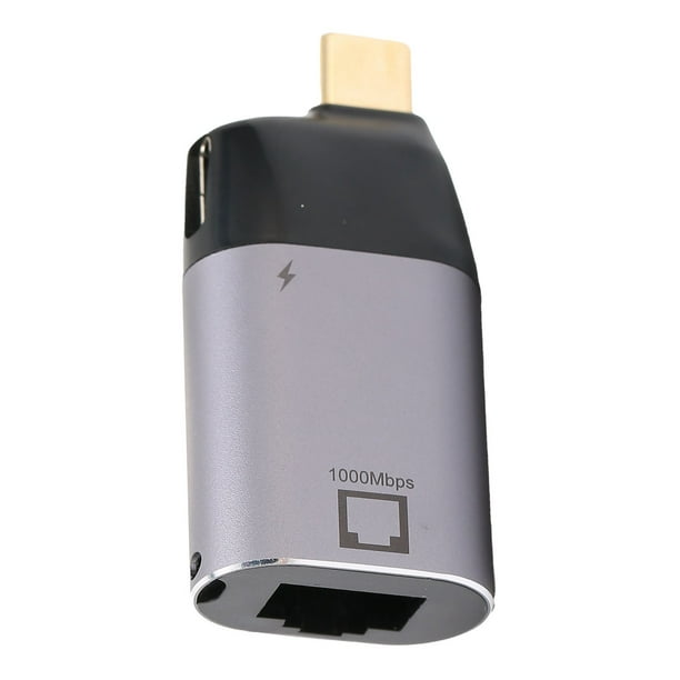 Adaptador USBC A RJ45, Carga Rápida, Adaptador USBC Resistente Y ...