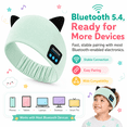 thumbnail image 5 of Joythink Kids Bluetooth Headband Headphones, Wireless Sleep Mask with Thin Speakers, Green, One Size, 5 of 8