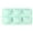 Light Green, variant on Ludlz Silicone Cake Mold 6 Cavity Food Grade BPA Free Heat-Resistant Non-stick Cartoon Bear Chocolate Cake Mold Baking Tool