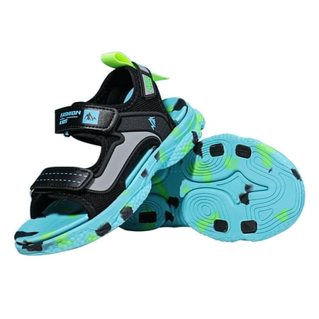 

KOFUBOKE Boys Sports Beach Sandals Summer sandals Green Size 2