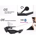 thumbnail image 2 of Methold Gafas de sol inteligentes inalámbricas Auriculares Gafas Estéreo Bluetooth 4.1 Música con micrófono Relojes inteligentes  Wpisz 4, 2 of 8