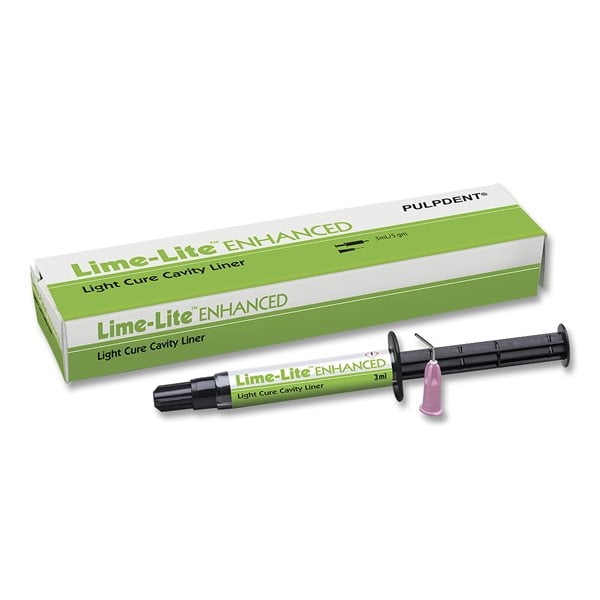 Pulpdent LimeLite Enhanced LIGHT CURE CAVITY LINER Single Pack 3 ml