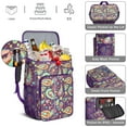 thumbnail image 2 of Colorful Ethnic Cooler Backpack - 20L Insulated Lunch Bag with Exotic Abstract Pattern, Lightweight & Durable for Camping, Beach & Road Trips, 2 of 2