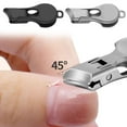thumbnail image 1 of Mini Nail Clippers | Small Flat Mouth Design | 45° Sharp Stainless Steel Blade | Compact & Portable for Travel & Grooming | 1-Pack, 1 of 7