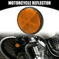 thumbnail image 2 of 6pcs 2.20"x0.31" Universal Reflector Round Motorcycle Bike Safety Increase Visibility and Safety Orange, 2 of 6