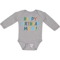 thumbnail image 3 of Inktastic Happy Birthday Mom Boys or Girls Long Sleeve Baby Bodysuit, 3 of 5
