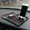 thumbnail image 4 of Red Multi-Functional Anti-Slip Pad For Car Mobile Phone Stand|Multifunctional Car Anti Slip Mat Auto Phone Holder Non Slip Sticky Anti Slide Phone Mount Silicone Car Pad Mat, 4 of 9