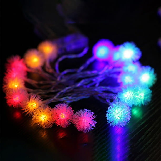 Luces De Cadena De Bola De Nieve Led 20 Bolas De Nieve Luz De Navidad Iluminación De Decoración De Fiesta De Boda De Vacaciones Noticed HA025733-01
