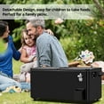 thumbnail image 6 of 80QT Rolling Ice Chest, Portable Bar Drink Cooler with Catch Basin, Bottom Storage Tray and Bottle Opener for Patio Party BBQ Beach Activities, 6 of 14