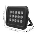 thumbnail image 3 of DC 12V 15pcs IR Infrared LEDs Array Light IP66 Waterproof Night Vision for Security Camera, 3 of 3