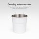 thumbnail image 4 of Taza de acero inoxidable para camping, 300 ml, para viaje, a prueba de fugas, duradera, grado 304, para senderismo, actividades al aire libre, bebidas frías, cerveza, apta para alimentos,, 4 of 9