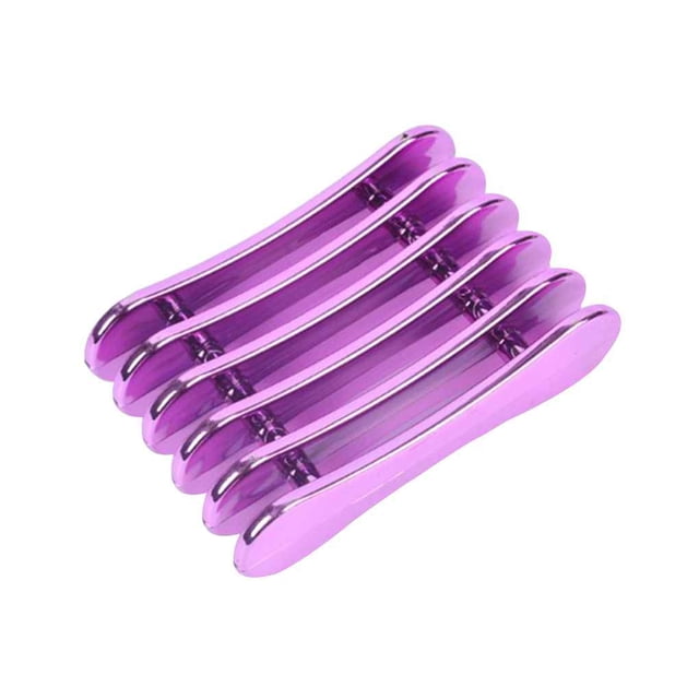 Vogacara Mini estante de exhibición de acrílico chapado de 7,2x4,9x2cm para cepillos de uñas, 5 rejillas, soporte para bolígrafo, Stents, organizador Juegos de manicura Violeta Vogacara MJ1075-01