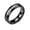 Black, variant on Women's Stainless Steel Cubic Zircon Diamond Simiulated Semi Eternity Band Wedding Rings Black Size 6