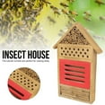 thumbnail image 6 of Natural Wooden Hanging Bee House for Gardens Natural Wooden Butterfly Hotel for Bee, Butterfly, Ladybirds, Habitat, Bee Hotel Garden, 6 of 8