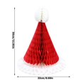 thumbnail image 4 of SUSHANG Clearance Christmas Santa Hat Tree Christmas Atmosphere Hat Christmas Honeycomb Christmas Decoration Santa Honeycomb Pendant, 4 of 9