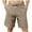 Khaki, variant on Mens Casual Shorts Elastic Waist Drawstring Summer Athletic Shorts with Pockets 2025