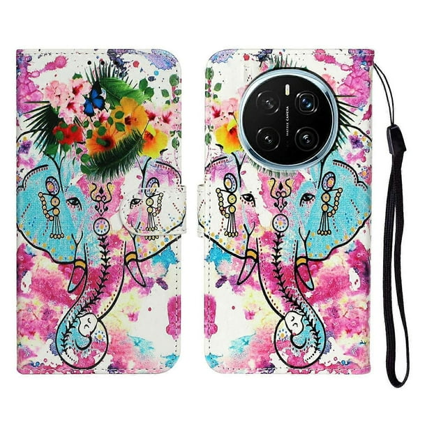 For Honor Magic7 Pro 5G Case Pattern Leather Wallet Phone Cover - Wind Chime Owl